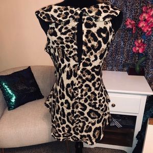 Delicate Cheetah/ Leopard Print Blouse